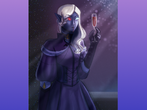 Spacing out || Fantasy Art Collab Entry 