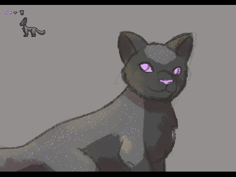 A professional artist drew Lavenderpaw
