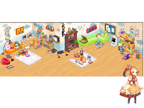a cute pixl room