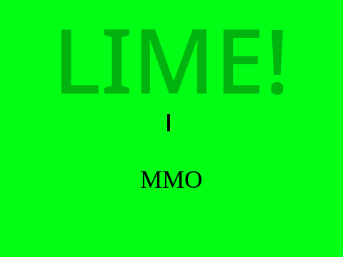 LIME! MMO platformer (online)