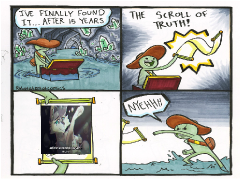 The scroll of truth - no she gone