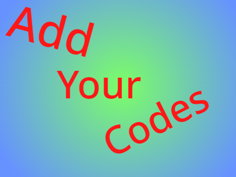 Share your Codes!