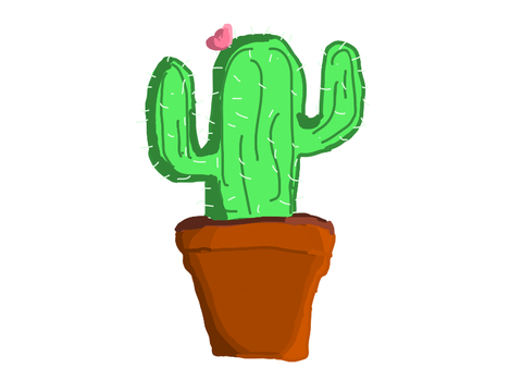 Cactus art for contest. 
