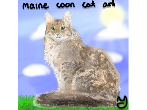 [] Cat Art (Maine Coon) []