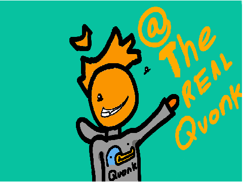 Boy wearing a Quonk hoodie :D