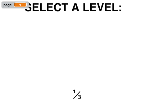 Level Selector Fixed