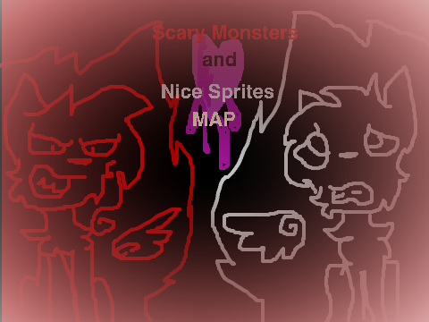 Scary Monsters And Nice Sprites 48 hour LINEART MAP