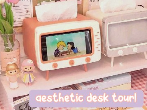 Ꮺ ⋮ aesthetic desk reveal! ɞ