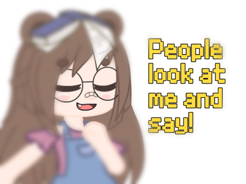 ♡-People look at me & say..