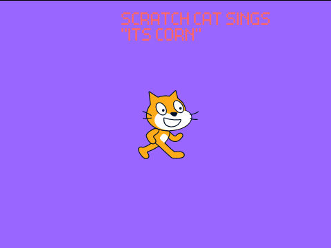 SCRATCH CAT SINGS ITS CORN
