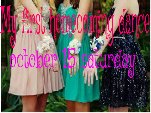 First homecoming dance
