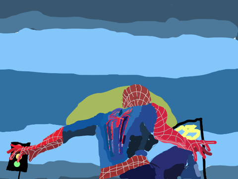 Block shade of Spiderman #art #all
