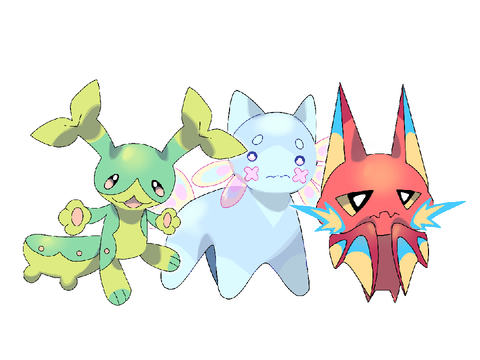 Fakemon starters 