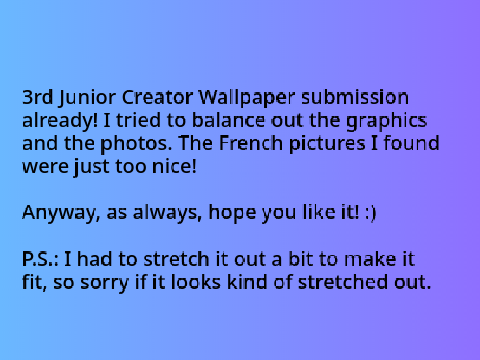 Junior Creator Submission - 3rd One!