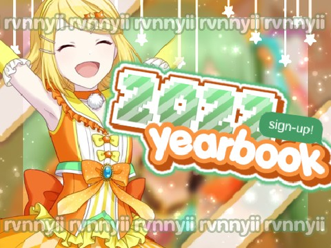2022 yearbook sign-up entry!!