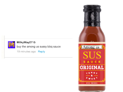 Buy the new among us bbq sauce