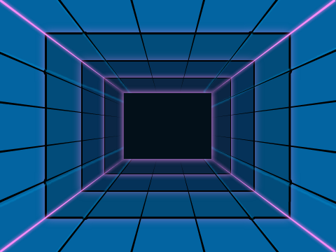 Endless tunnel illusion