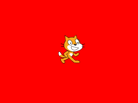 Color changing cat and background