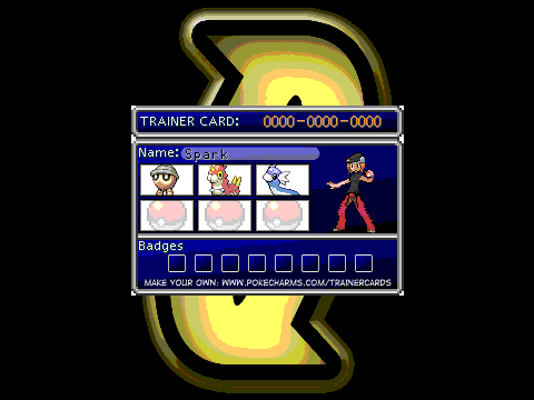 My team Galactic character, Spark!