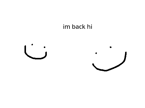 im back woooooo wooo