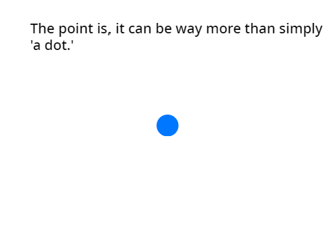 A dot