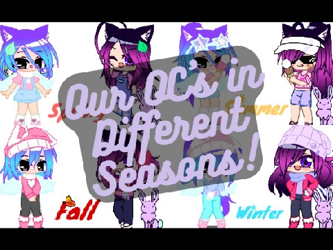 Our OC's in different seasons! ❄ ☀ ❀ ⸙