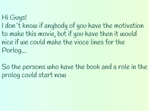 Info for the movie I make