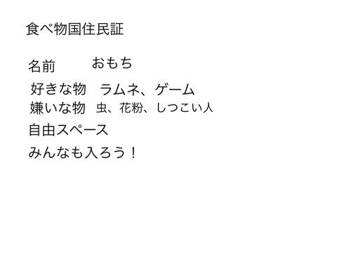 食べ物国住民証 remix