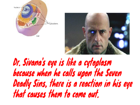 My Science Project for Cells (Analogy)
