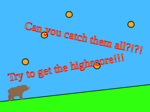 Fruit Catching Game (Online Scores)