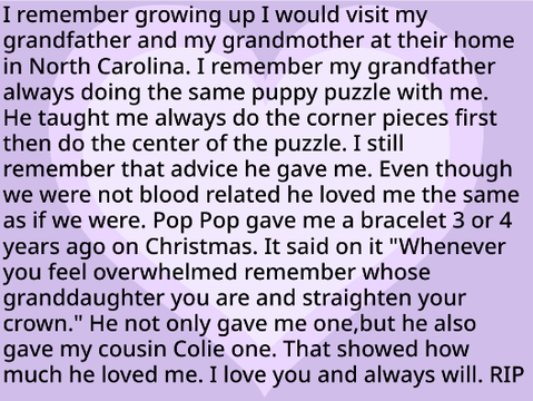 My Speech For My Grandfather