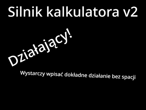 Silnik kalkulatora v2