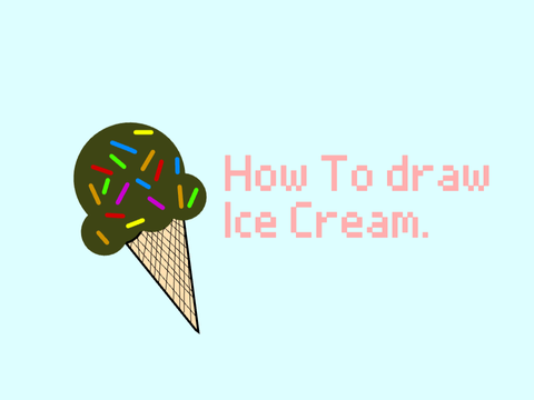 How to draw ice cream