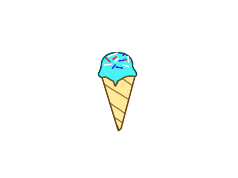 Ice-cream rushed scratchtober project