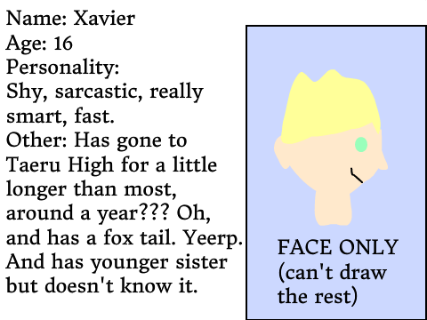| Taeru High RPG Bio | Xavier |