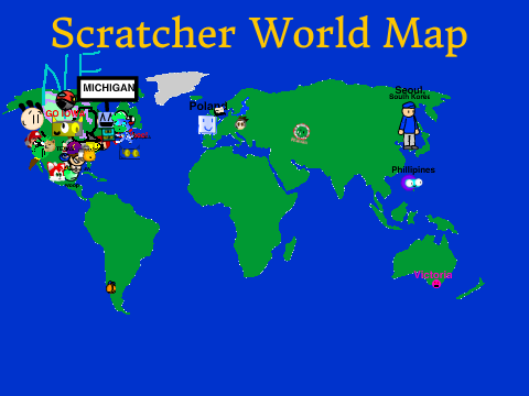 The Official Scratcher World Map!