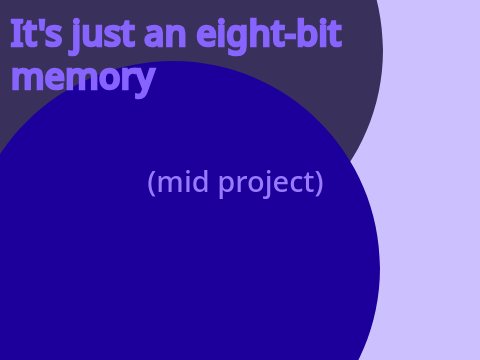 It's just an eight-bit memory thumbnail