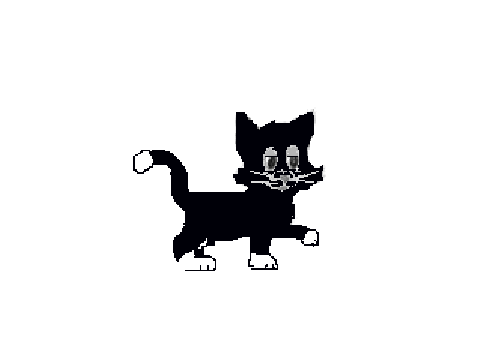 black cat WITH MITTENS THIS TIME