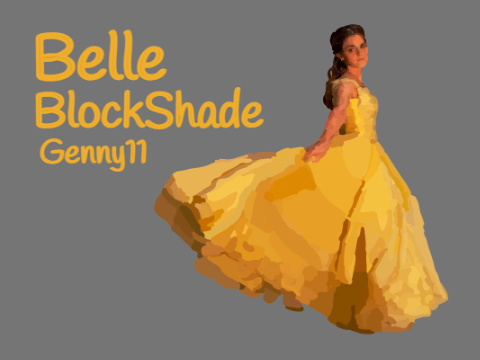 Beauty and The Beast -Belle - Emma Watson -Blockshade