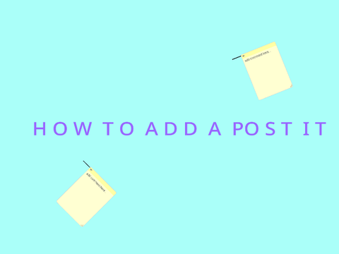 How to add a post it