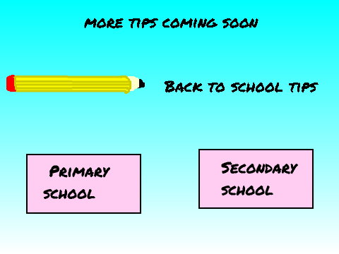 Back To School Tips