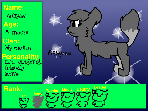 MysticClan and RandomClan RP!! signup sheet remix