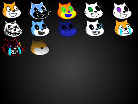 scratch cat heads lol