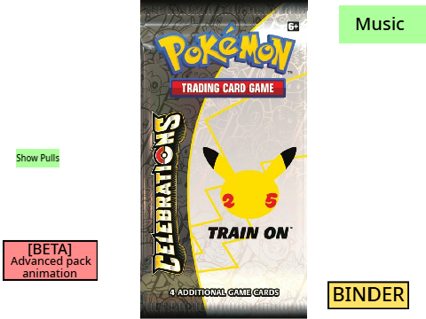 Pokémon Celebrations Booster Pack v.2.1