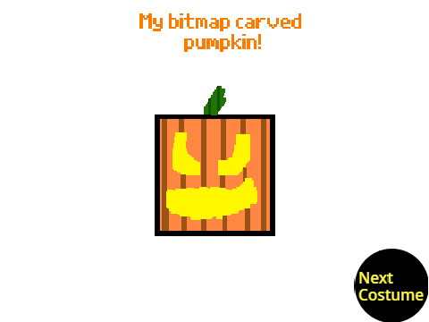 Carved Pumpkin Bitmap vs. Vector