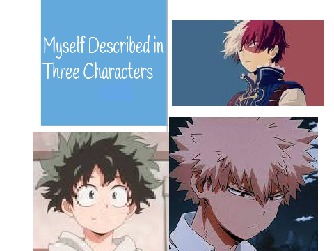 Describe Yourself In Three Characters remix