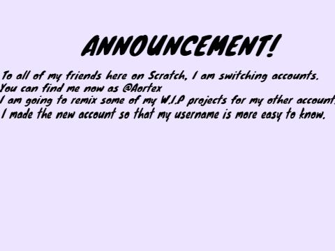 Announcemnet!