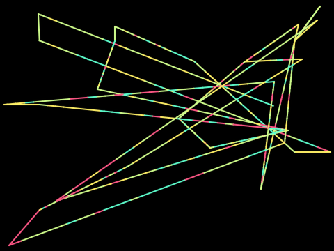 Calming random colours drawing