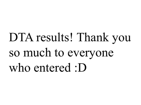 DTA results (with constructive criticism)