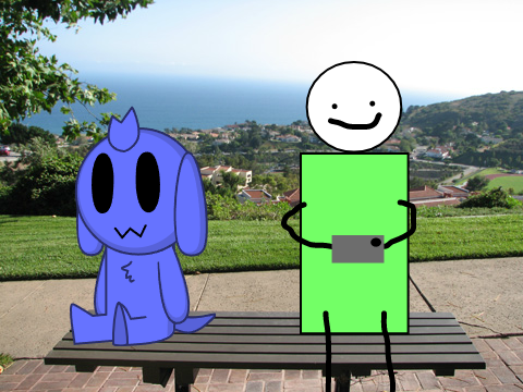 Chillin with my game with Bob.